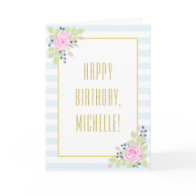 Blåköpport finare Grattis på födelsedagen Ro