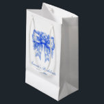 Blåkoquette Bow Bachelorette Party Gift<br><div class="desc">Blåkokvetskog med anpassningsbar,  särskilt för brudar.</div>