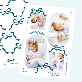Blåkors kollage 4 foto Fotopojke baby Meddelande