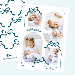 Blåkors kollage 4 foto Fotopojke baby Meddelande