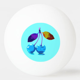 Blåkörsbär med lätt ljus pingisboll