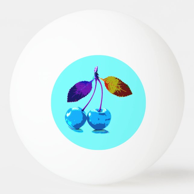 Blåkörsbär med lätt ljus pingisboll (Framsidan)