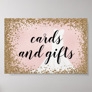 Blåkort och Möhippor för av sprängsken i Glitter Poster