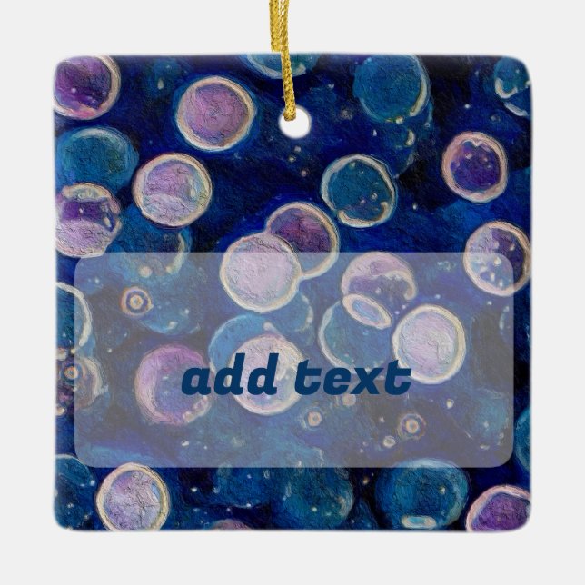 Blåkosmormer Julgransprydnad Keramik (Framsida)