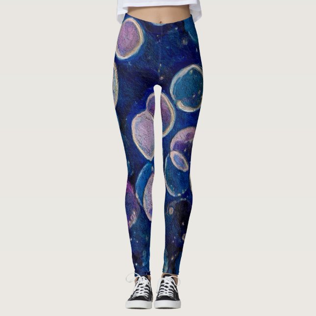 Blåkosmormer Leggings (Framsida)