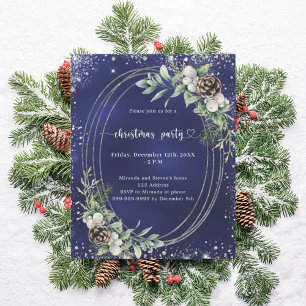 Blåkosnöt, julfest i gräs glitter