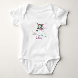 Blåkostymen ansikte baby t shirt