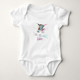 Blåkostymen ansikte baby t shirt