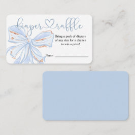 Blåkott Chic Boy Shower Raffle Card Tilläggskort