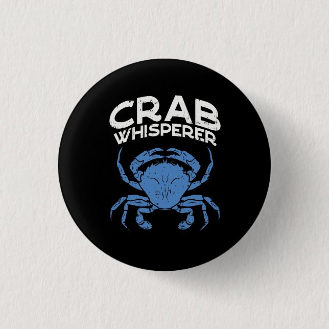 Blåkrabba - Crab Whisperer Knapp (Framsida)