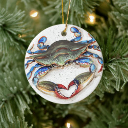 Blåkrabbsrot Julgransprydnad Keramik