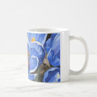 Blåkråka och bin kaffemugg