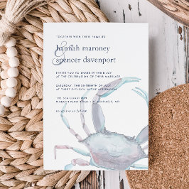 Blåkritbröllop - inbjudan