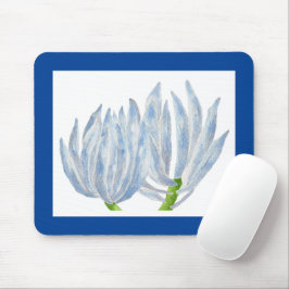 Blåkritfästpunkter på en musknapp musmatta