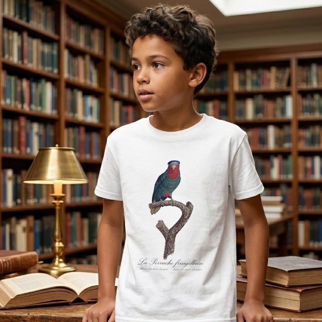 Blåkronad lorikit, Vini Australis T Shirt (Blue-Crowned Lorikeet, Vini Australis. Boy Basic White T-Shirt)