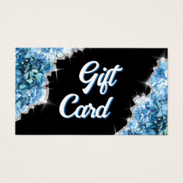 Blåkrypterande presentkort visitkort