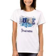 Blåkstrå mönster, blommor