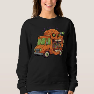 Bläkt kandy Lastbil Ride - Creepy Halloween Skull T Shirt