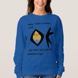 Blåkvinnans vanliga sötskjorta, boomeranged t shirt