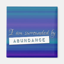 Blålagen i Attraktion Abundance Affirmation