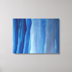 Blålandskapets vattenfärg Art Canvas