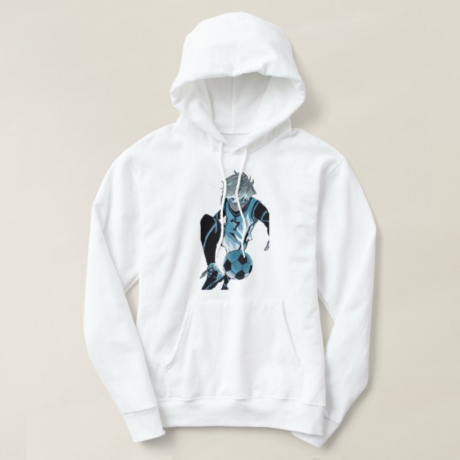 blålåsande animeringstecken hoodie (Design framsida)