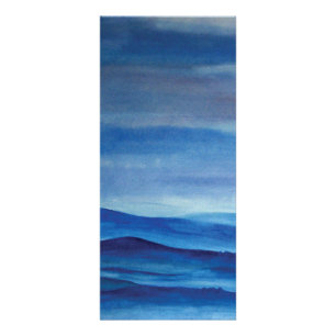 Blåliggande 10,2 cm x 22,9 cm reklamkort