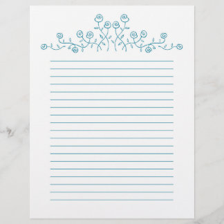 Blålinjekonst ro teckning.