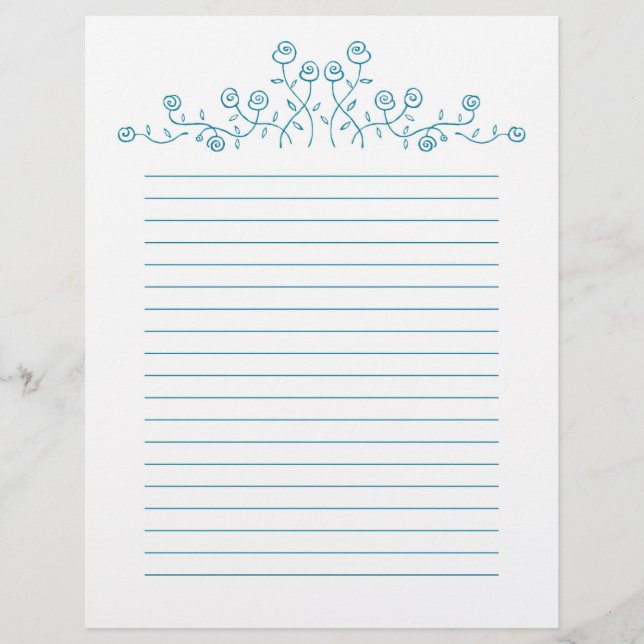 Blålinjekonst ro teckning. (Framsida)