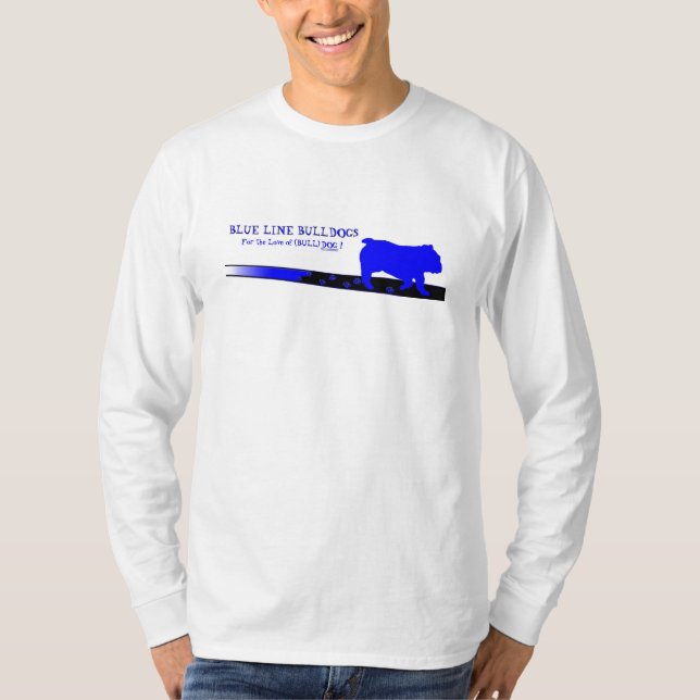 Blålinjenbulldoggar LS Tee Shirt (Framsida)