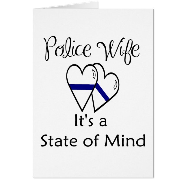 blålinjenhjärtor hälsningskort (Framsidan)