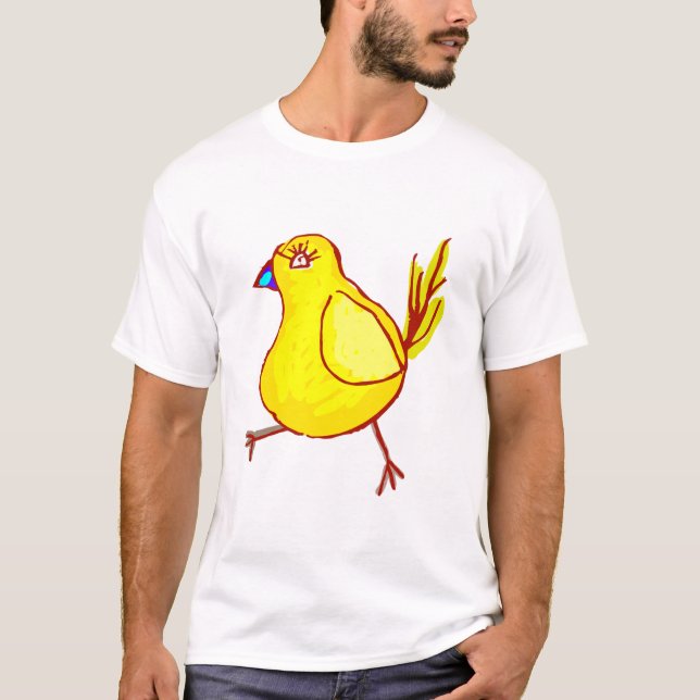 Blålippad Chick T-shirt (Framsida)