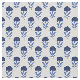 Blåljusblå bohemisk blomdesign tyg