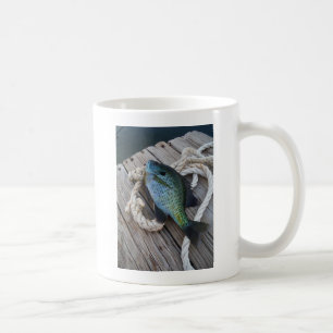 blålok på hamn kaffemugg