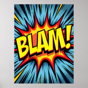 BLAM! Poster popup-Tecknad