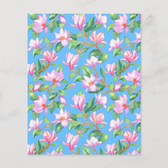 Blåmagnolia på himlar blå (Framsida)