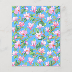 Blåmagnolia på himlar blå