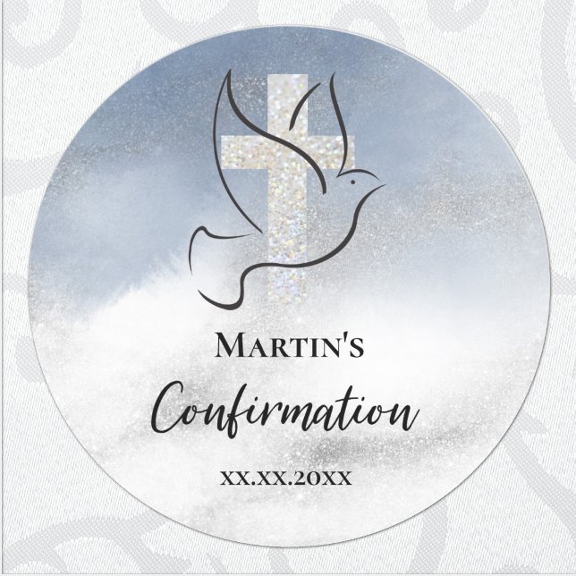 Blåmarmor Runt Klistermärke (Skapare uppladdad)