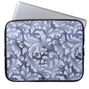 BLÅMÄSSIGA BLOMMIGTAR LAPTOP FODRAL