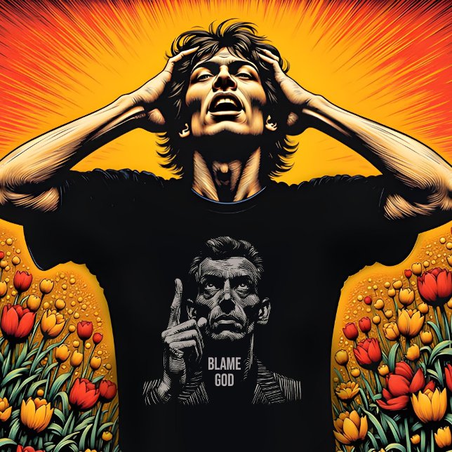 Blame Gud T Shirt (Skapare uppladdad)