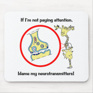 Blame Neurotransmitters Mousepad Musmatta