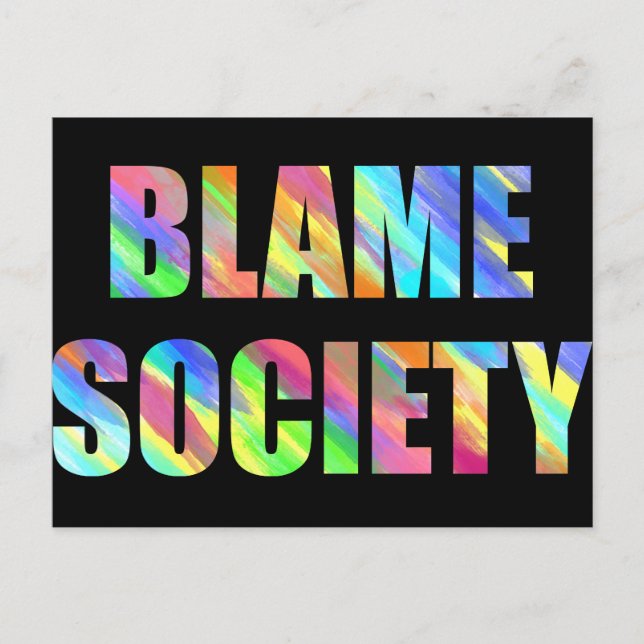 Blame Society Vykort (Framsida)