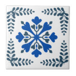 Blåmedelsininspirerad dekorpanel kakelplatta<br><div class="desc">Dekorativ tile inspirerad av traditionella Medelhavsmönster.</div>