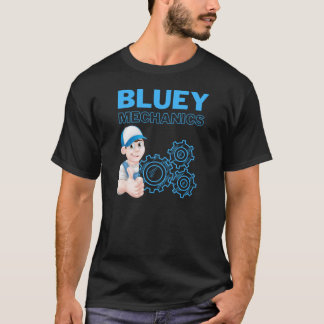 Blåmekanisk biltjänst t shirt
