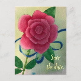 Blåmenyfliksområdet rosa ros Spara postkortets dat Vykort