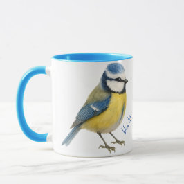 Blåmes Fågel Mugg Naturälskare Present