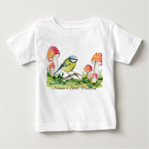 Blåmes och flugsvamp Akvarell T Shirt