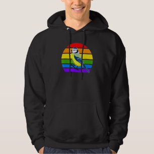 Blåmes Regnbåge Fågel Fågelskådare Sångfågel Di Hoodie