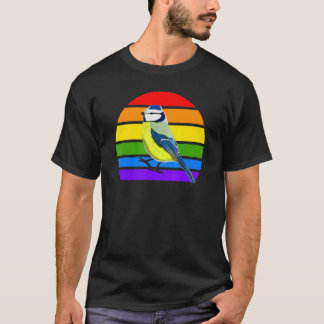 Blåmes Regnbåge Fågel Fågelskådare Sångfågel Di T Shirt