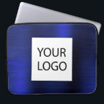 Blåmetall - Logotyp för Anpassningsbar - säljfrämj Laptop Fodral<br><div class="desc">Modern blå faux-Elegant utan stent Anpassningsbar Logotyp PR-reklam för bärbara datorer eller Sleeve-reklam (promo) Fodral. Den här affärsdatorn fodral för professionell i klass kan anpassas så att den omfattar logotypen för företag eller företag.</div>